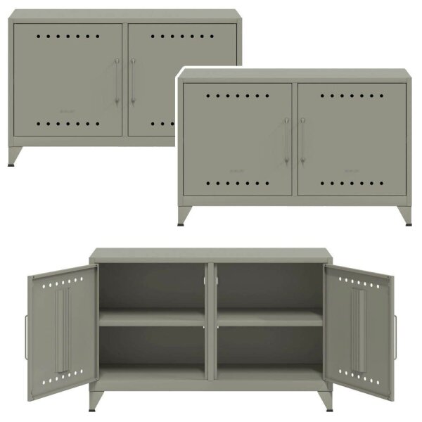 AKTION: BISLEY Sideboards Fern Cabby, FERCAB645P3 lichtgrau 114,0 x 40,0 x 72,5 cm, 3 St.
