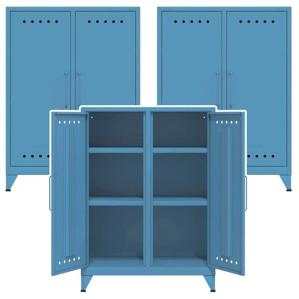 AKTION: BISLEY Sideboards Fern Middle, FERMID605P3 blau 80,0 x 40,0 x 110,0 cm, 3 St.