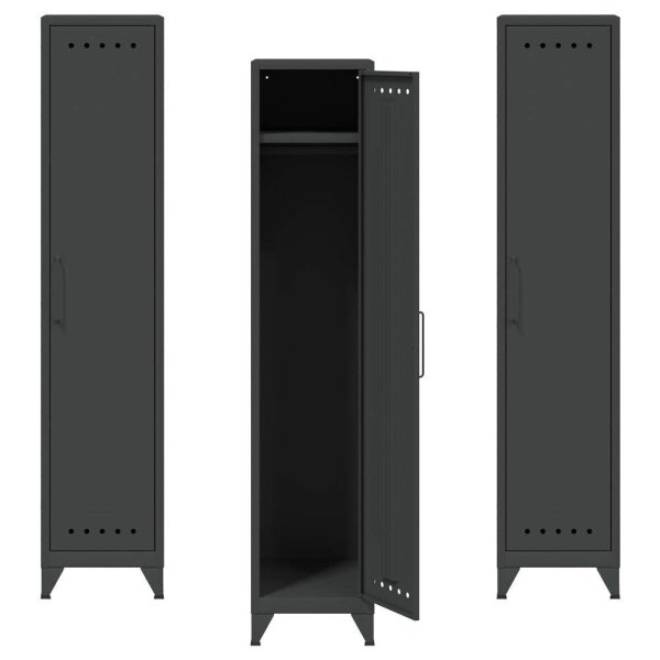 AKTION: BISLEY Stahlschränke Fern Locker FERLOC3S634P3 anthrazitgrau 1 Fachboden 38,0 x 51,0 x 180,0 cm, aufgebaut, 3 St.