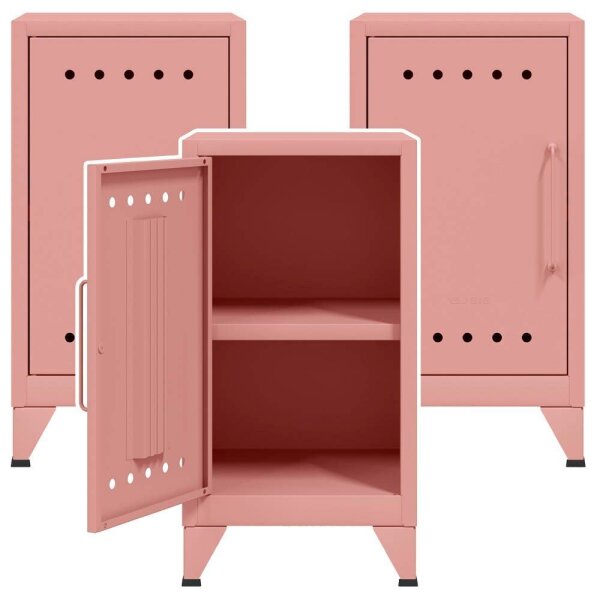 AKTION: BISLEY Stahlschränke Fern Mini FERMINLH620P3 pastelpink 1 Fachboden 38,0 x 40,0 x 72,5 cm, aufgebaut, 3 St.