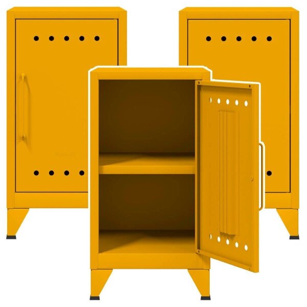 AKTION: BISLEY Stahlschränke Fern Mini FERMINRH642P3 gelb 1 Fachboden 38,0 x 40,0 x 72,5 cm, aufgebaut, 3 St.