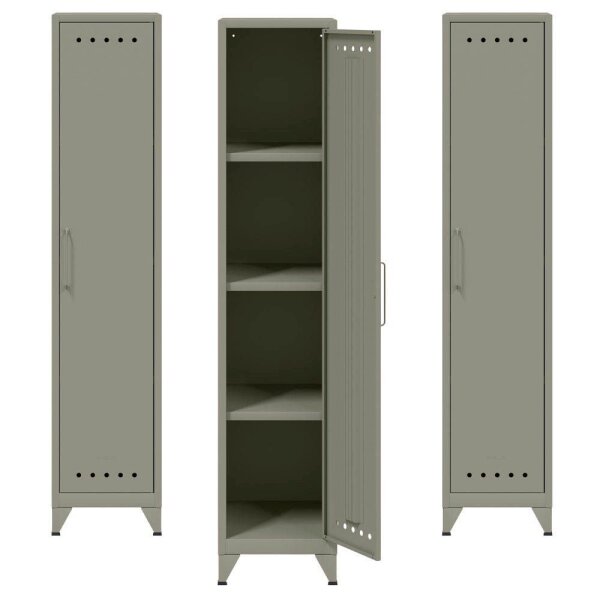 AKTION: BISLEY Stahlschränke Fern Locker FERLOC645P3 lichtgrau 3 Fachböden 38,0 x 51,0 x 180,0 cm, aufgebaut, 3 St.