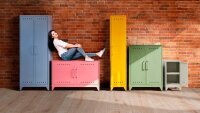 BISLEY Stahlschrank Fern Locker FERLOC3S605 blau 3 Fachböden 38,0 x 51,0 x 180,0 cm, aufgebaut, 1 St.