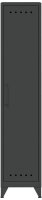 BISLEY Stahlschrank Fern Locker FERLOC3S634 anthrazitgrau 3 Fachböden 38,0 x 51,0 x 180,0 cm, aufgebaut, 1 St.