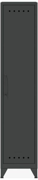 BISLEY Stahlschrank Fern Locker FERLOC634 anthrazitgrau 1 Fachboden 38,0 x 51,0 x 180,0 cm, aufgebaut, 1 St.