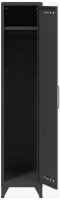 BISLEY Stahlschrank Fern Locker FERLOC634 anthrazitgrau 1 Fachboden 38,0 x 51,0 x 180,0 cm, aufgebaut, 1 St.