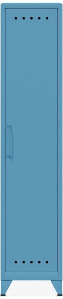 BISLEY Stahlschrank Fern Locker FERLOC605 blau 1 Fachboden 38,0 x 51,0 x 180,0 cm, aufgebaut, 1 St.