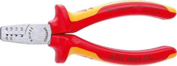 KNIPEX Abisolierzange VDE 97 68 145 A, Länge: 14,5 cm, 1 St.
