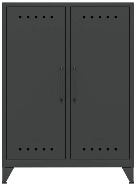 BISLEY Sideboard Fern Middle, FERMID634 anthrazitgrau 80,0 x 40,0 x 110,0 cm, 1 St.