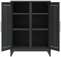 BISLEY Sideboard Fern Middle, FERMID634 anthrazitgrau 80,0 x 40,0 x 110,0 cm, 1 St.