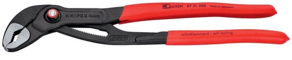 KNIPEX Wasserpumpenzange Cobra® QuickSet 87 21 300, Länge: 30,0 cm, 1 St.