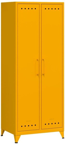 BISLEY Stahlschrank Fern Maxi FERMAX642 gelb 1 Fachboden 70,0 x 51,0 x 180,0 cm, aufgebaut, 1 St.
