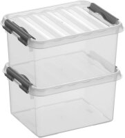 sunware Q-line Aufbewahrungsbox 2,0 l transparent 20,0 x 15,0 x 10,0 cm, 1 St.
