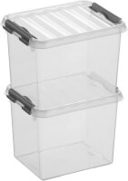 sunware Q-line Aufbewahrungsbox 3,0 l transparent 20,0 x 15,0 x 14,0 cm, 1 St.