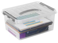 sunware Q-line Aufbewahrungsbox 15,0 l transparent 40,0 x 30,0 x 18,0 cm, 1 St.