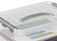 sunware Q-line Aufbewahrungsbox 15,0 l transparent 40,0 x 30,0 x 18,0 cm, 1 St.