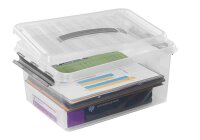 sunware Q-line Aufbewahrungsbox 15,0 l transparent 40,0 x 30,0 x 18,0 cm, 1 St.