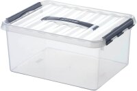 sunware Q-line Aufbewahrungsbox 15,0 l transparent 40,0 x 30,0 x 18,0 cm, 1 St.