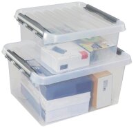sunware Q-line Aufbewahrungsbox 18,0 l transparent 37,8 x 39,5 x 18,0 cm, 1 St.