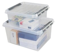 sunware Q-line Aufbewahrungsbox 18,0 l transparent 37,8 x 39,5 x 18,0 cm, 1 St.
