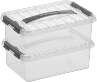 sunware Q-line Aufbewahrungsbox 4,0 l transparent 30,0 x 20,0 x 10,0 cm, 1 St.
