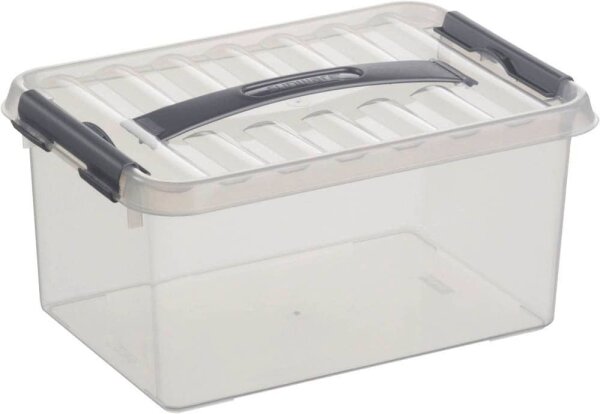 sunware Q-line Aufbewahrungsbox 6,0 l transparent 30,0 x 20,0 x 14,0 cm, 1 St.