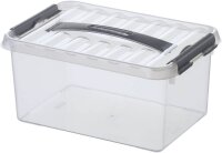 sunware Q-line Aufbewahrungsbox 6,0 l transparent 30,0 x 20,0 x 14,0 cm, 1 St.