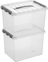 sunware Q-line Aufbewahrungsbox 22,0 l transparent 40,0 x...
