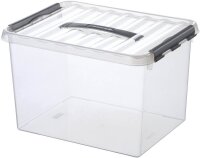 sunware Q-line Aufbewahrungsbox 22,0 l transparent 40,0 x 30,0 x 26,0 cm, 1 St.