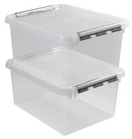 sunware Q-line Aufbewahrungsbox 36,0 l transparent 50,0 x 40,0 x 25,5 cm, 1 St.