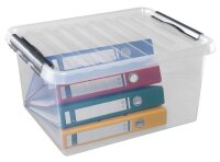 sunware Q-line Aufbewahrungsbox 36,0 l transparent 50,0 x 40,0 x 25,5 cm, 1 St.