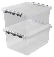 sunware Q-line Aufbewahrungsbox 36,0 l transparent 50,0 x 40,0 x 25,5 cm, 1 St.