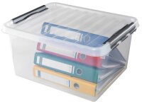 sunware Q-line Aufbewahrungsbox 36,0 l transparent 50,0 x 40,0 x 25,5 cm, 1 St.