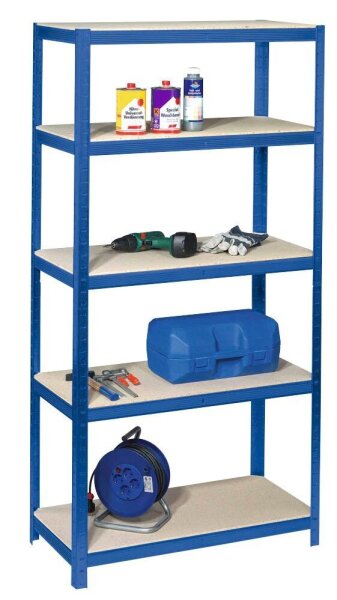 SZ Metall Schwerlastregal 23202-I blau 90,0 x 30,0 x 200,0 cm