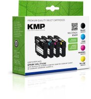KMP E141V schwarz, cyan, magenta, gelb Druckerpatronen...