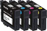 KMP E141V schwarz, cyan, magenta, gelb Druckerpatronen kompatibel zu EPSON 16XL / T1636XL, 4er-Set
