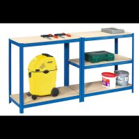 SZ Metall Schwerlastregal 26202-I blau 90,0 x 60,0 x 200,0 cm