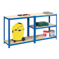 SZ Metall Schwerlastregal 26222-I blau 90,0 x 60,0 x 220,0 cm