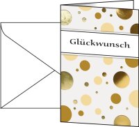 SIGEL Glückwunschkarten Golden Bubble DS106 DIN A6,...