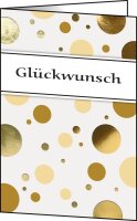 SIGEL Glückwunschkarten Golden Bubble DS106 DIN A6, 10 St.