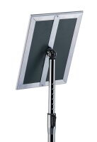 DURABLE Infoständer silber DIN A4 25,0 x 25,0 x 77,0 - 120,5 cm, 1 St.