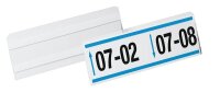 DURABLE Etikettentaschen HARD COVER transparent 1/2 DIN...