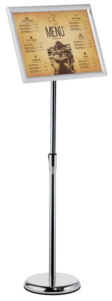 DURABLE Infoständer silber DIN A3 25,0 x 25,0 x 77,0 - 120,5 cm, 1 St.