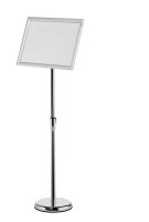 DURABLE Infoständer silber DIN A3 25,0 x 25,0 x 77,0...