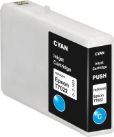 KMP E134 cyan Druckerpatrone kompatibel zu EPSON T7022XL