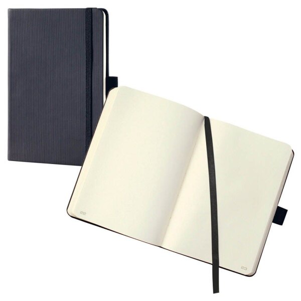 SIGEL Notizbuch Conceptum® ca. DIN A5 blanko, schwarz Softcover 194 Seiten, 1 St.