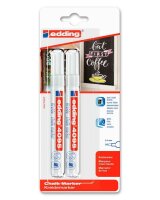 edding 4095 Kreidemarker weiß 2,0 - 3,0 mm, 2 St.