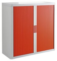 PAPERFLOW easyOffice Rollladenschrank weiß, rot...