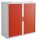 PAPERFLOW easyOffice Rollladenschrank weiß, rot ohne Fachböden 110,0 x 41,5 x 104,0 cm
