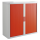 PAPERFLOW easyOffice Rollladenschrank weiß, rot ohne Fachböden 110,0 x 41,5 x 104,0 cm